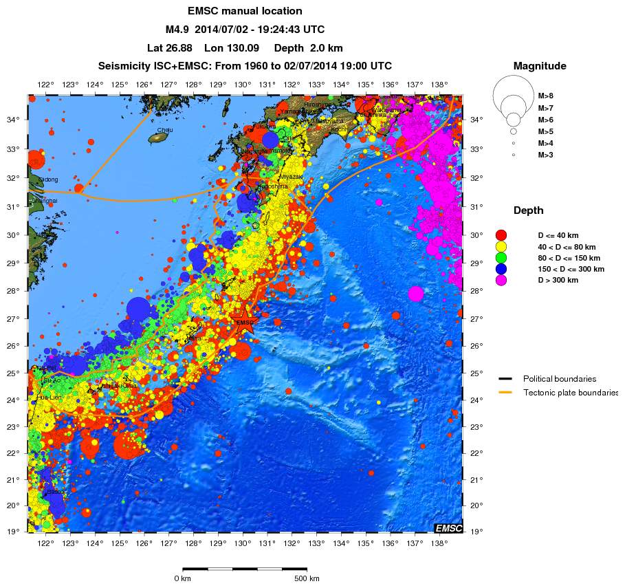 wide historical seismicity
