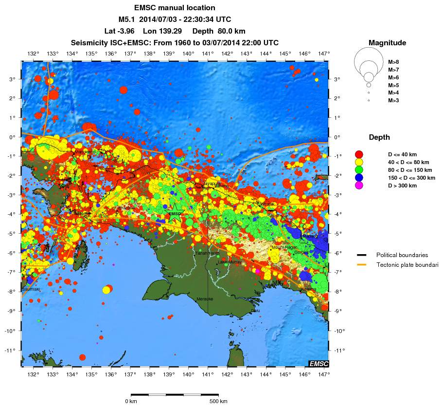 wide historical seismicity
