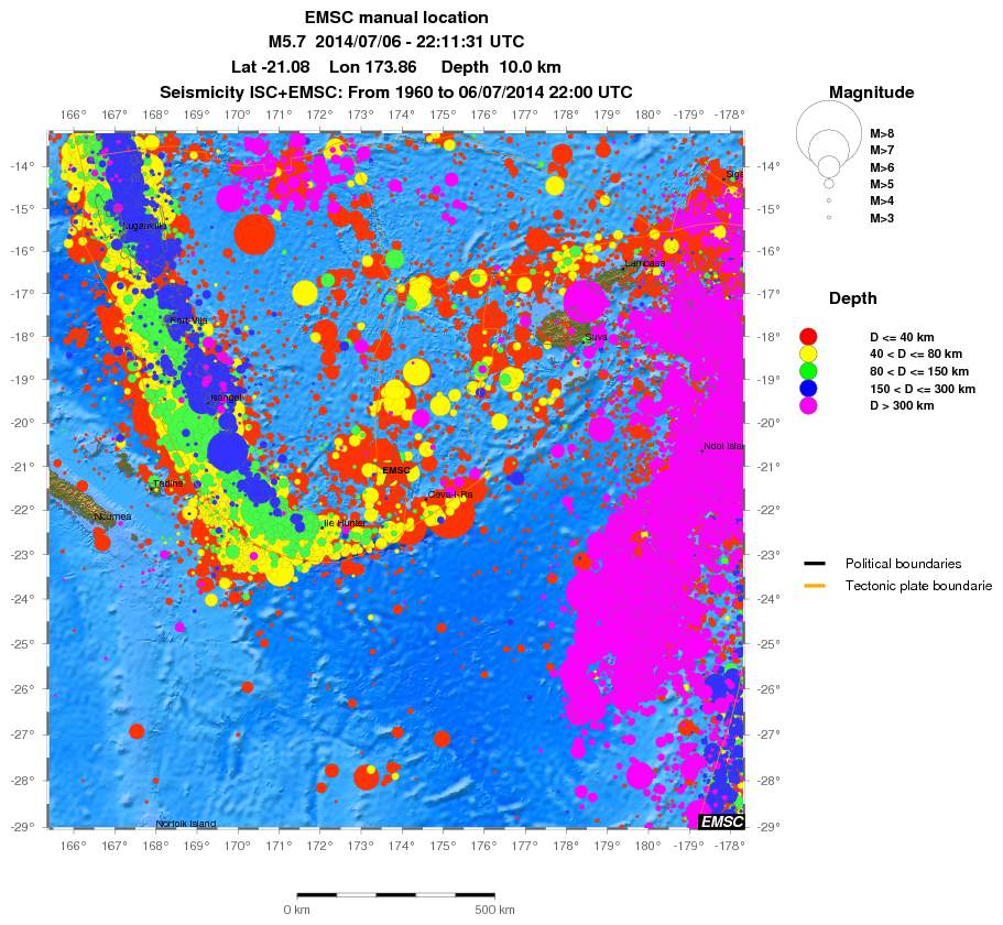 wide historical seismicity