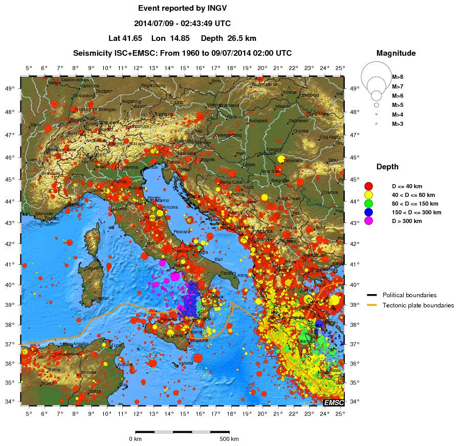wide historical seismicity