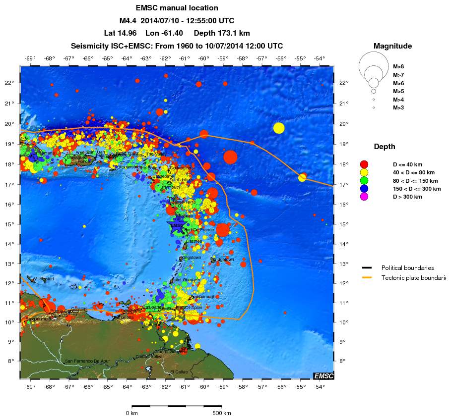 wide historical seismicity