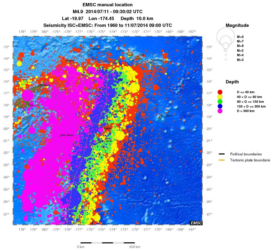 wide historical seismicity
