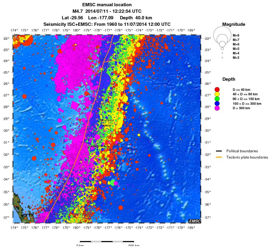 wide historical seismicity
