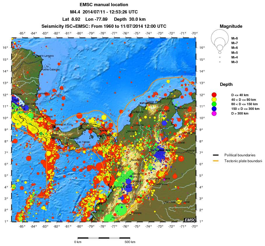wide historical seismicity
