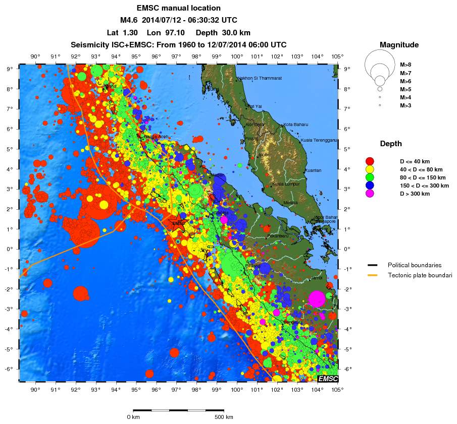 wide historical seismicity