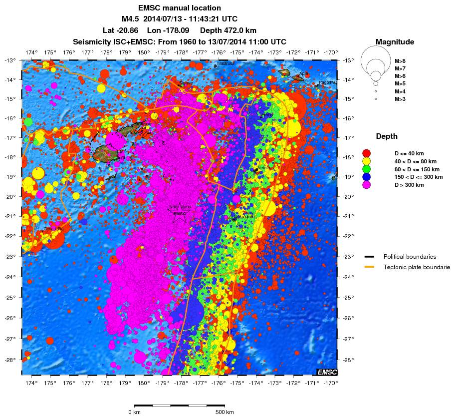 wide historical seismicity