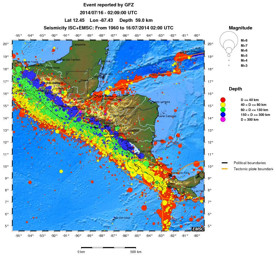 wide historical seismicity