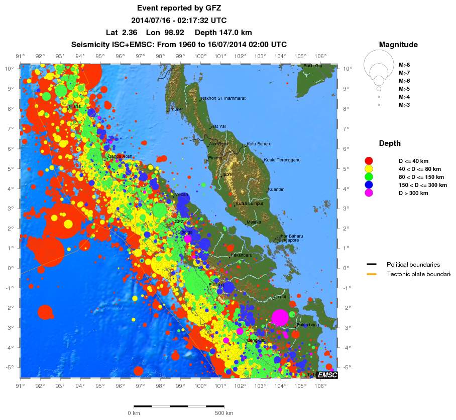 wide historical seismicity