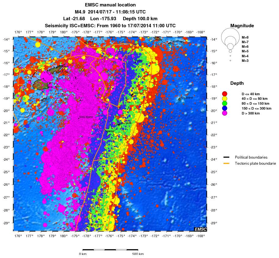 wide historical seismicity