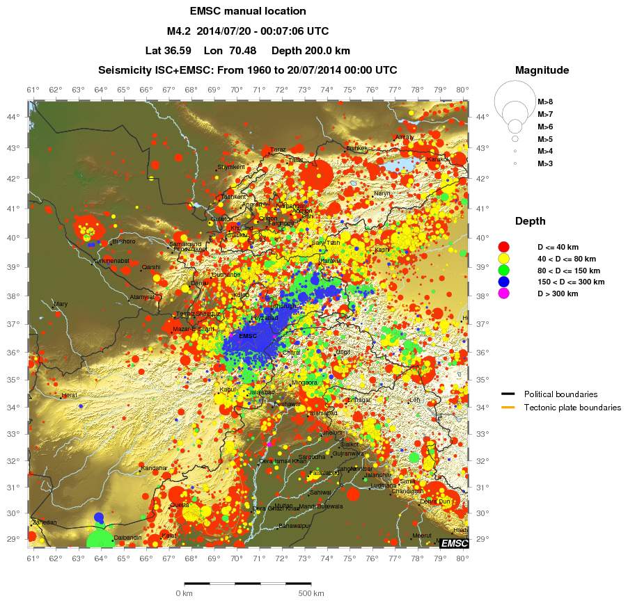 wide historical seismicity