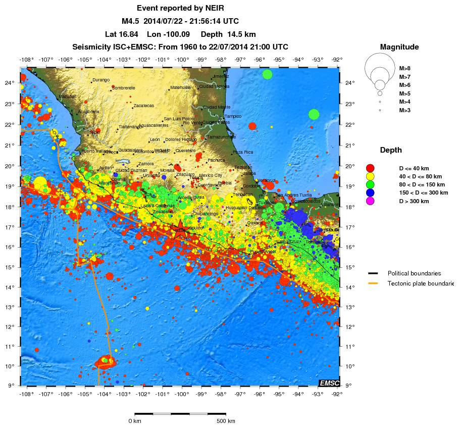 wide historical seismicity