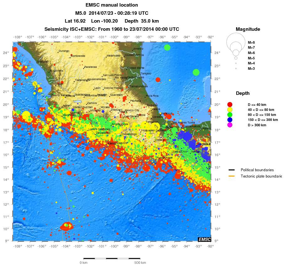 wide historical seismicity