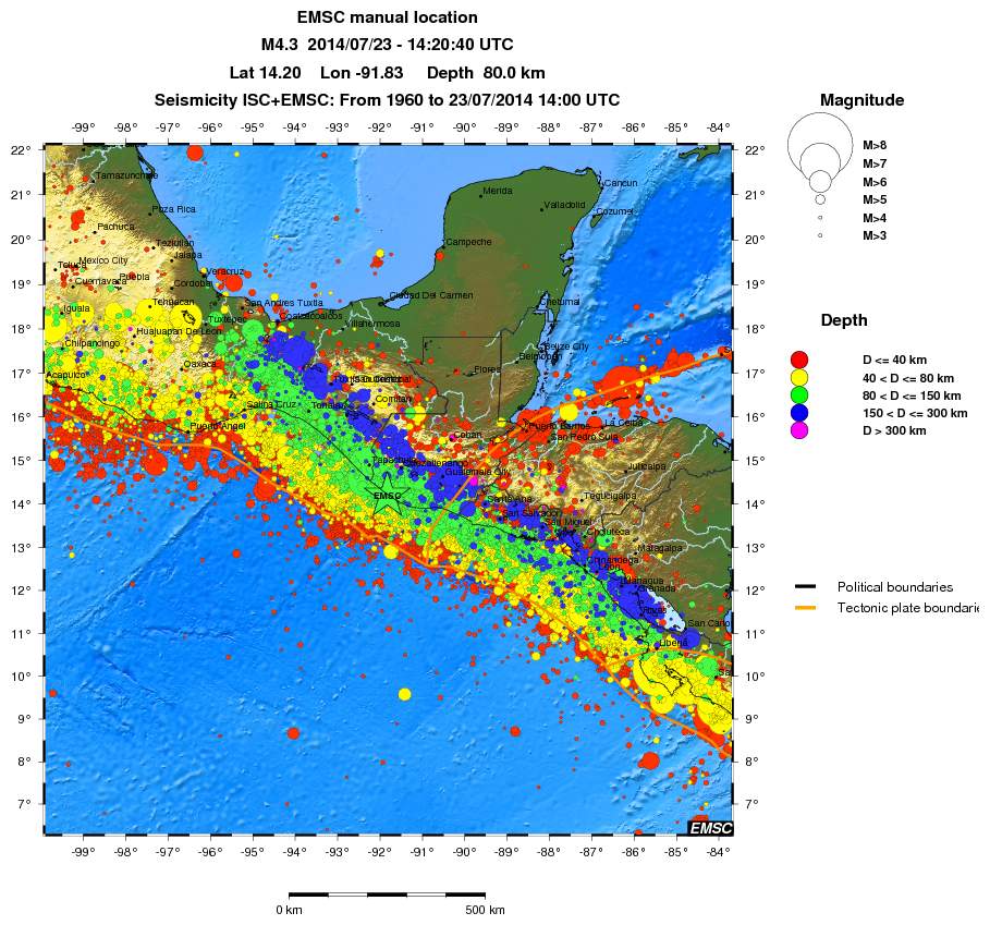 wide historical seismicity