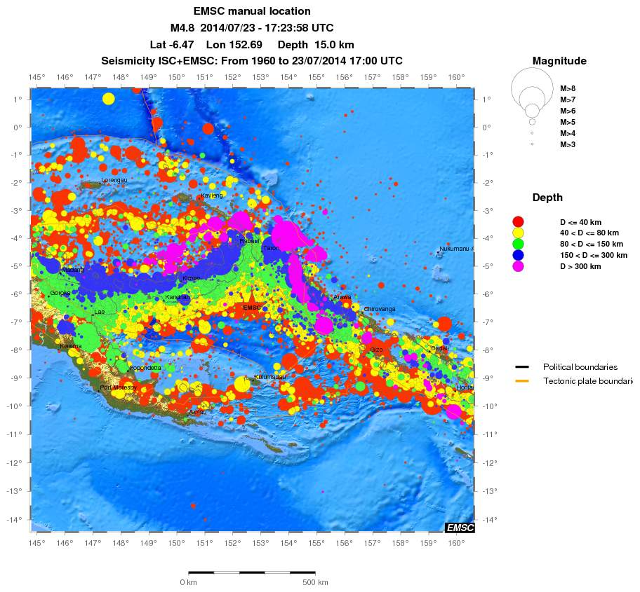 wide historical seismicity