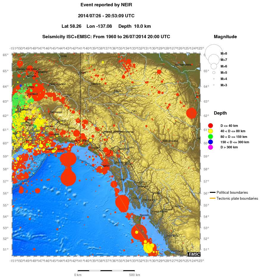 wide historical seismicity
