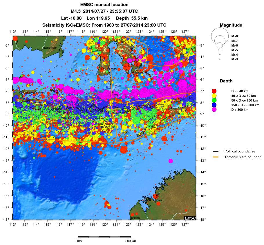 wide historical seismicity