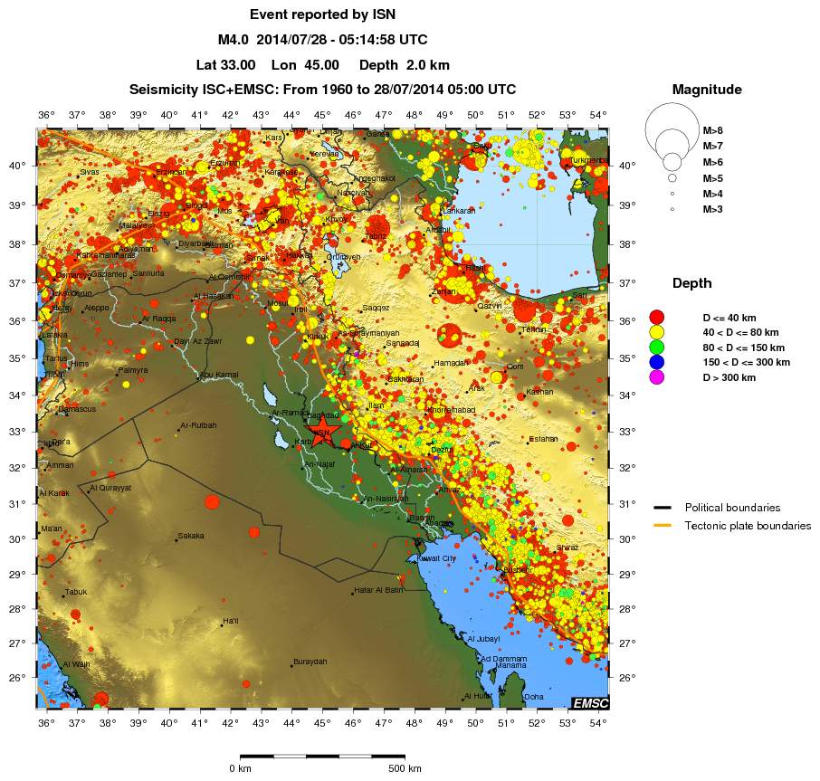 wide historical seismicity