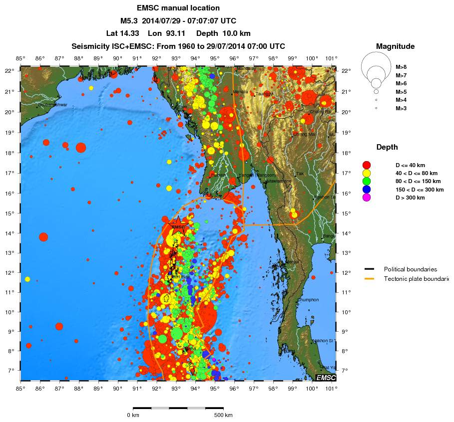 wide historical seismicity