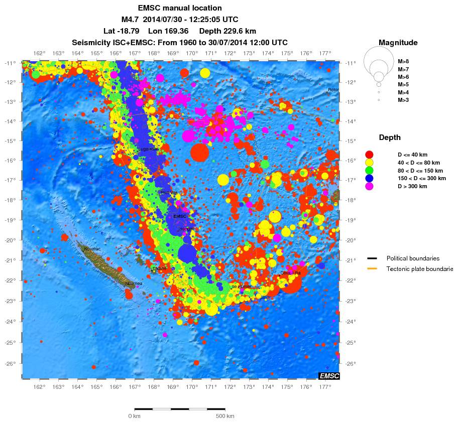 wide historical seismicity