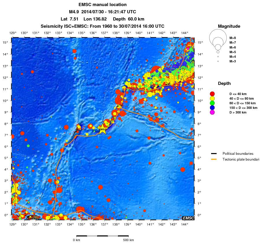 wide historical seismicity
