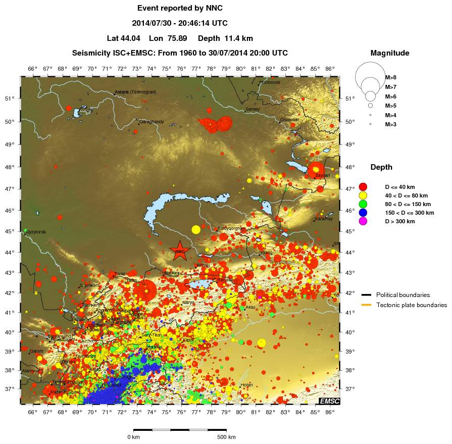 wide historical seismicity