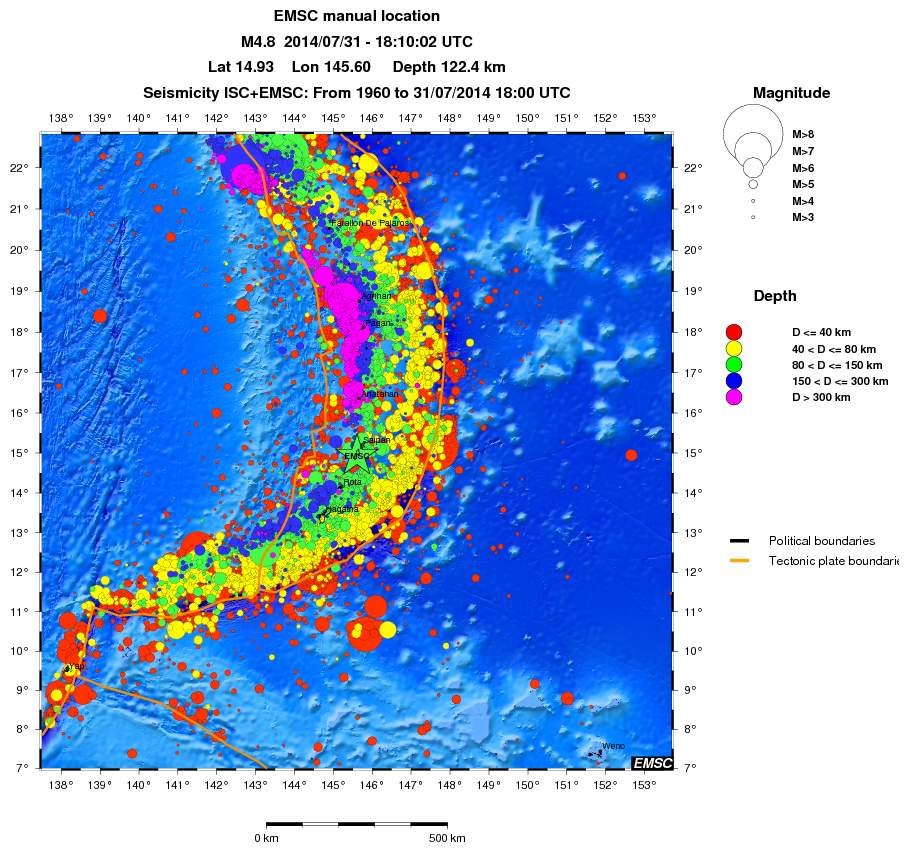 wide historical seismicity
