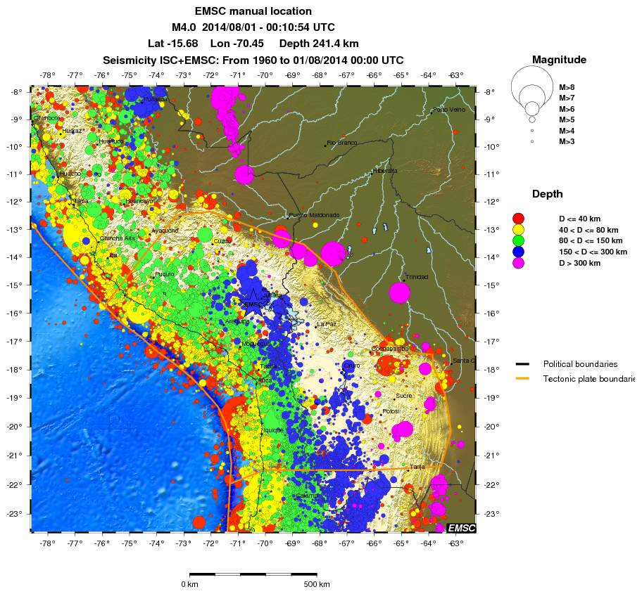 wide historical seismicity