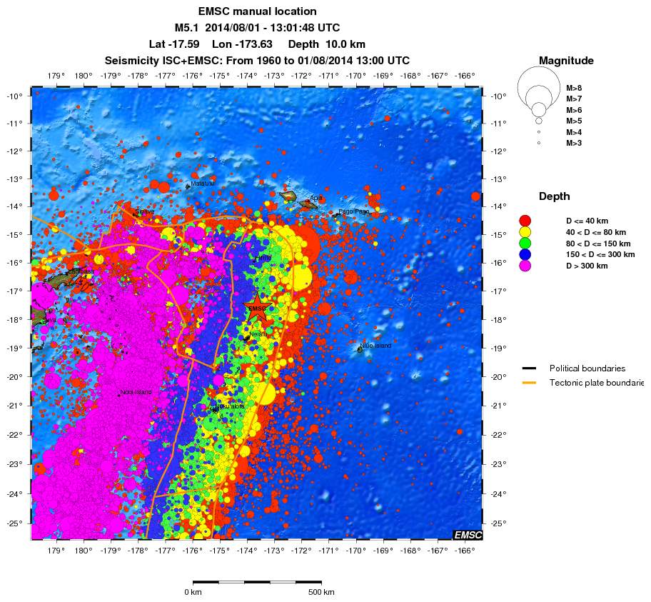 wide historical seismicity