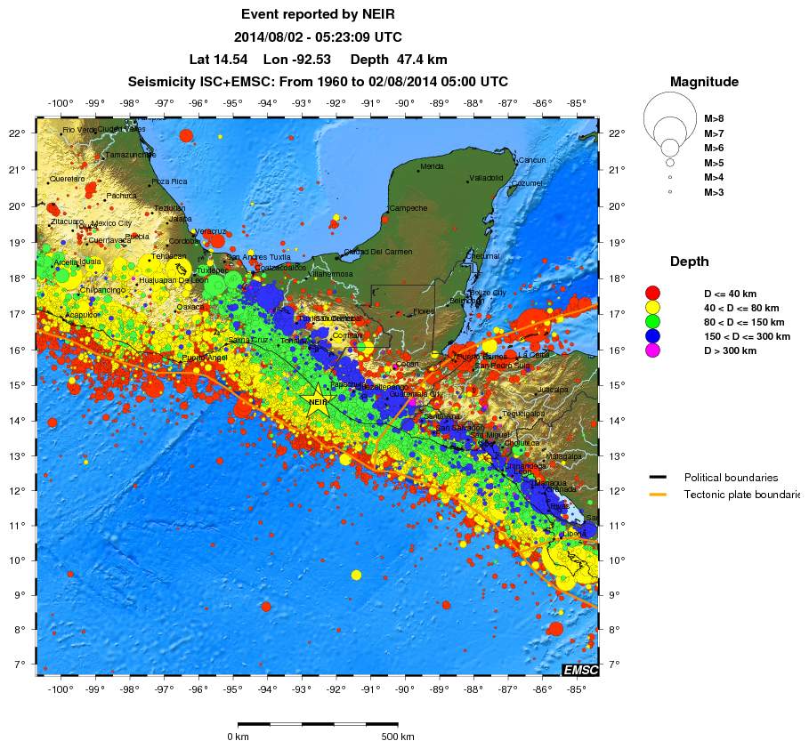 wide historical seismicity