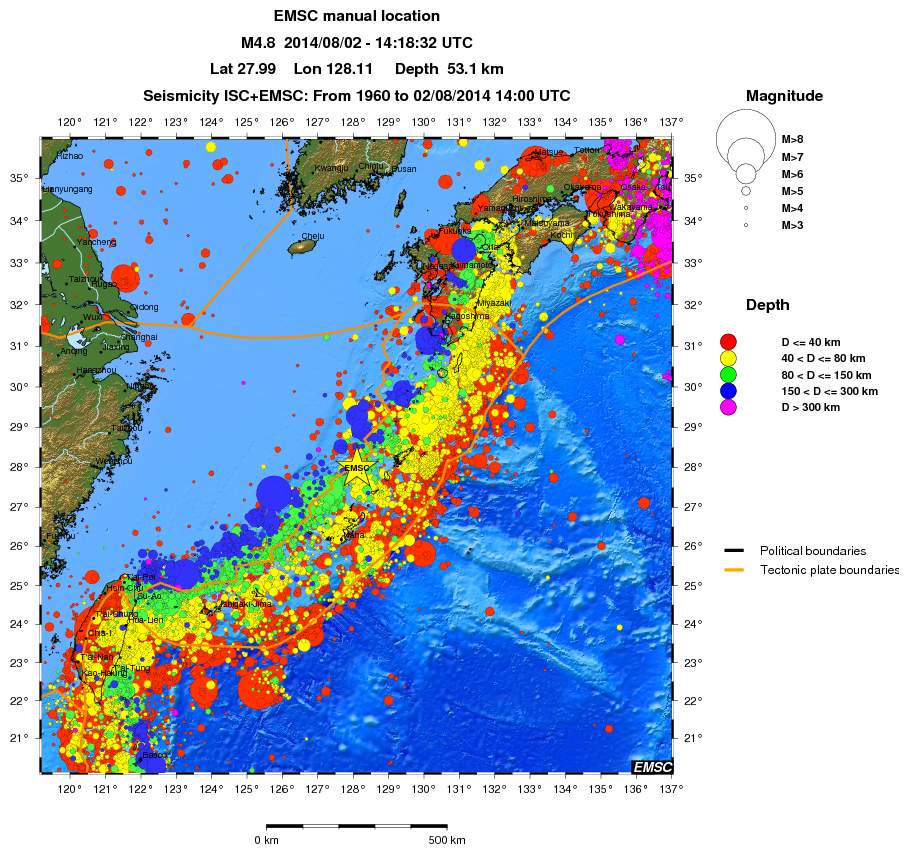wide historical seismicity
