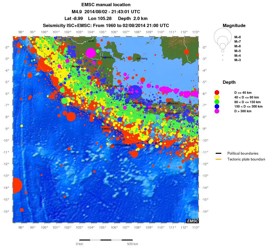 wide historical seismicity