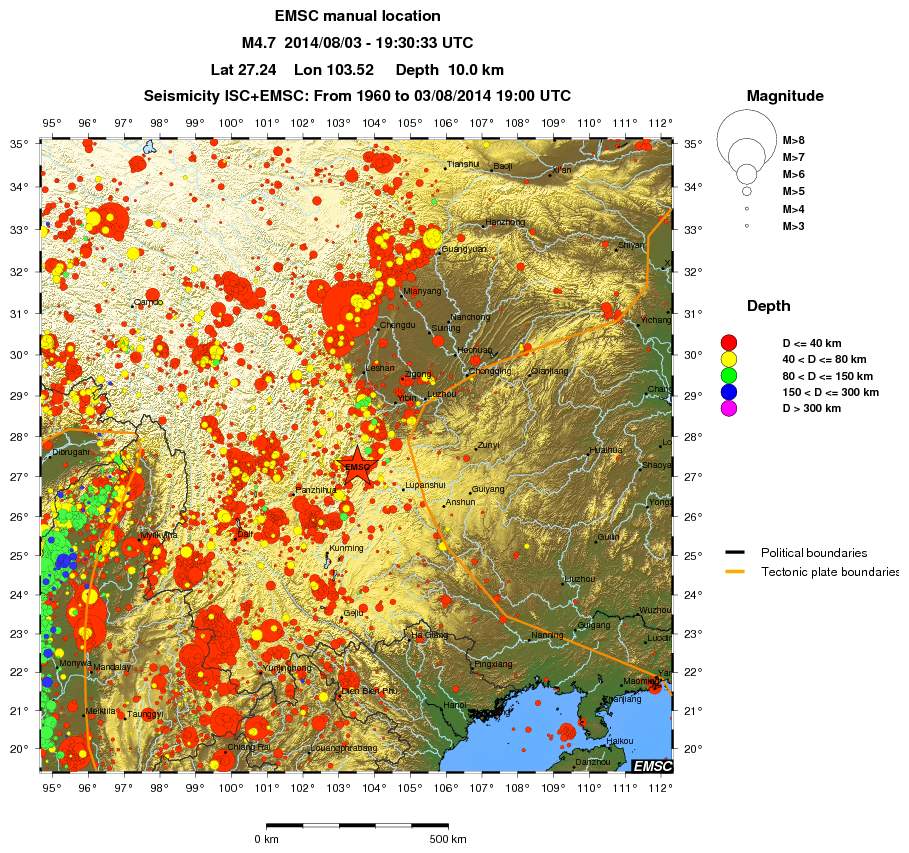 wide historical seismicity