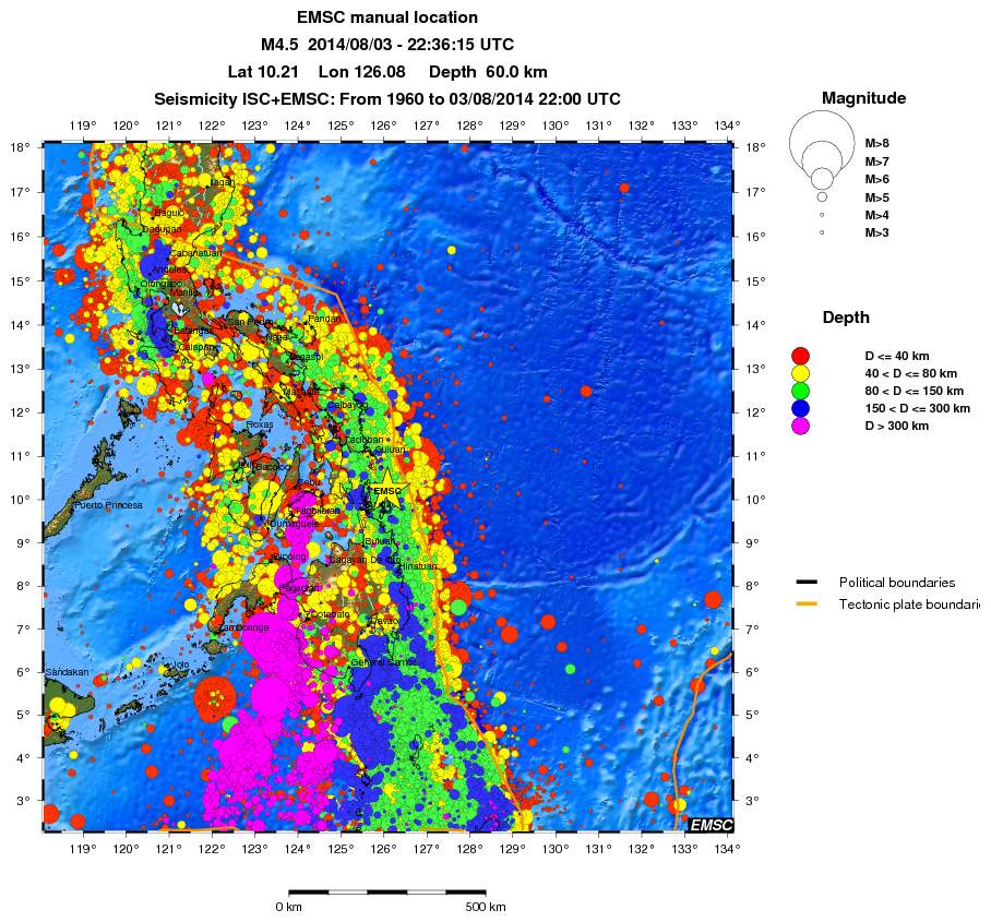 wide historical seismicity