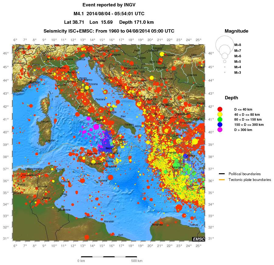 wide historical seismicity