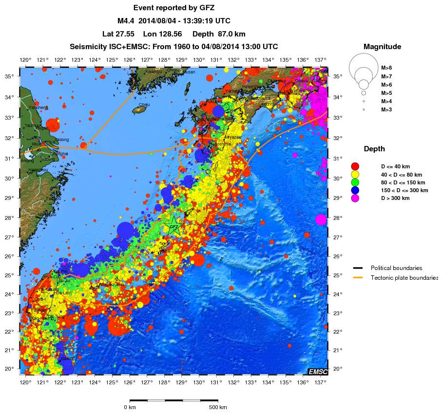wide historical seismicity