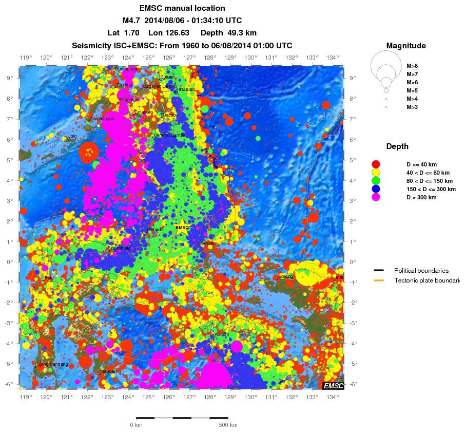 wide historical seismicity