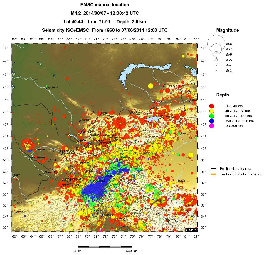 wide historical seismicity