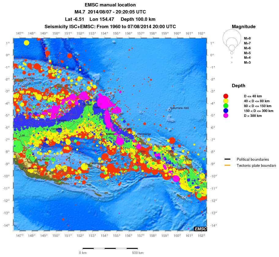 wide historical seismicity