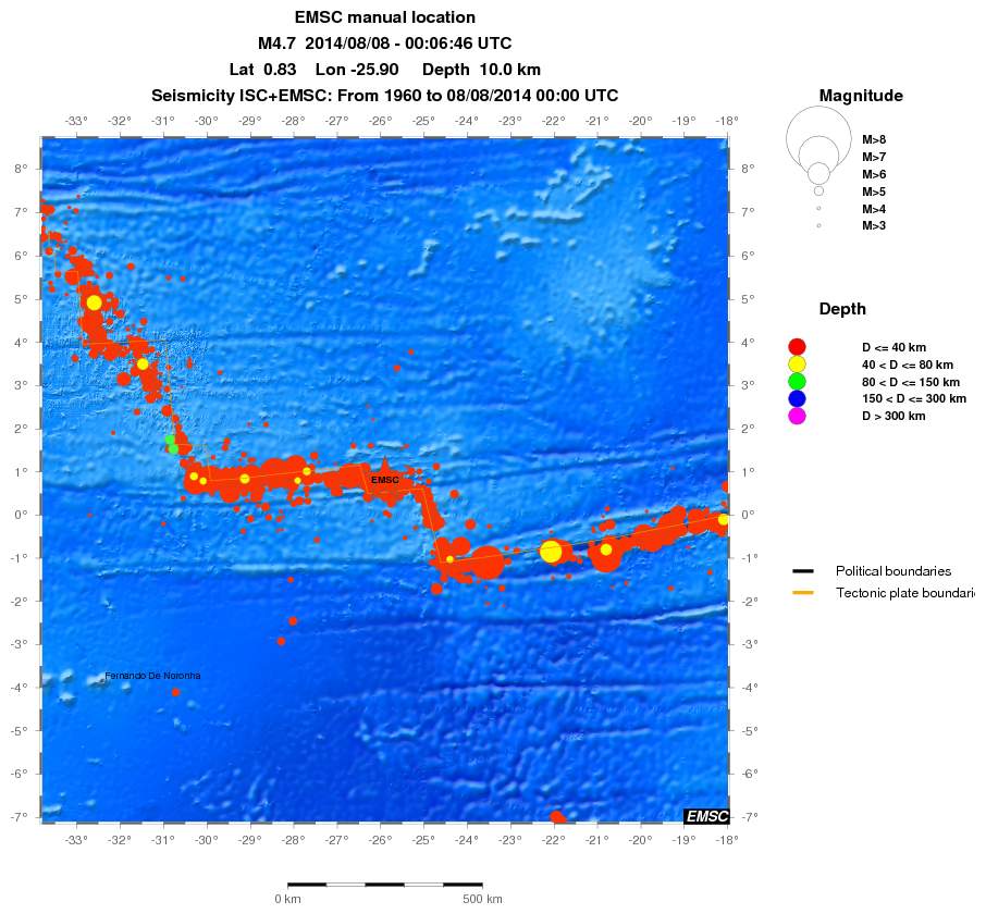 wide historical seismicity