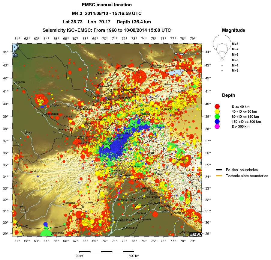 wide historical seismicity