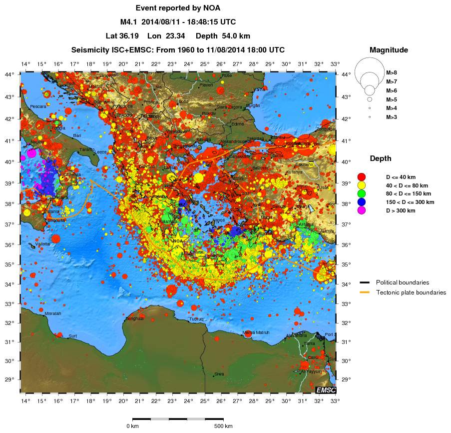 wide historical seismicity