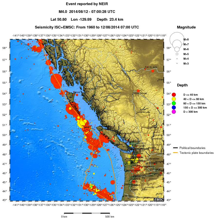 wide historical seismicity