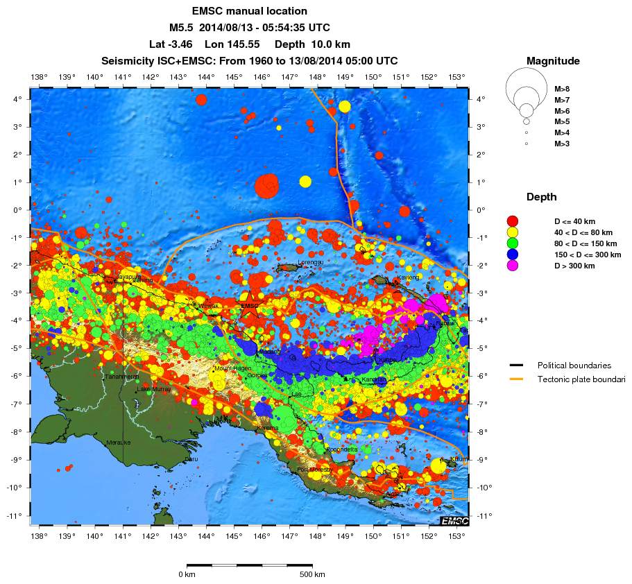 wide historical seismicity