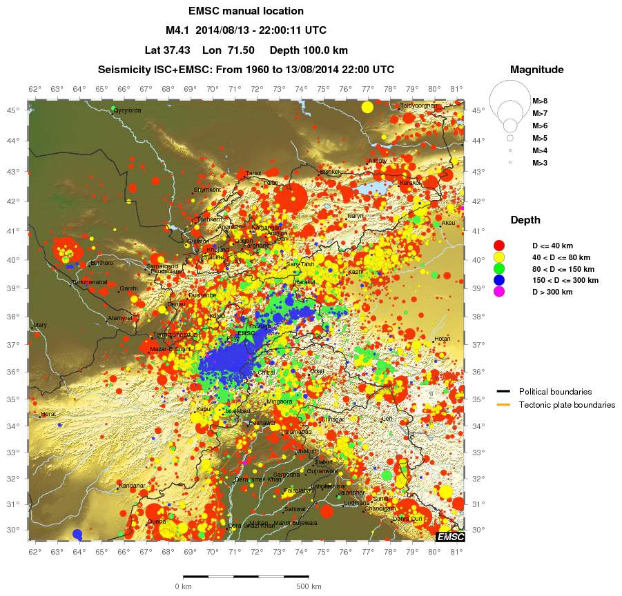 wide historical seismicity