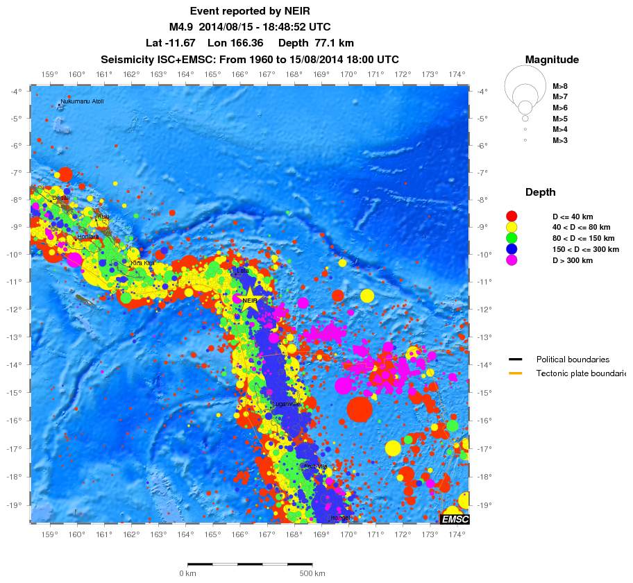 wide historical seismicity