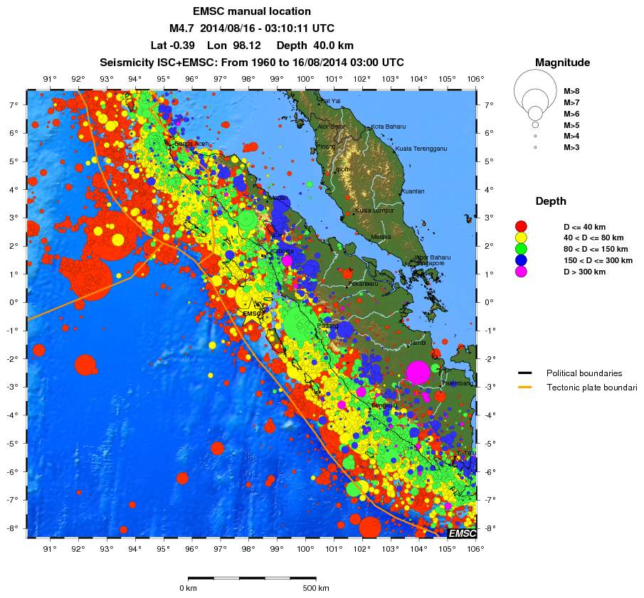 wide historical seismicity