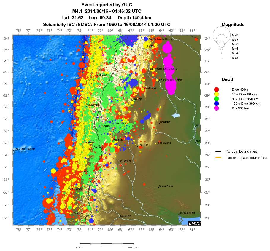 wide historical seismicity