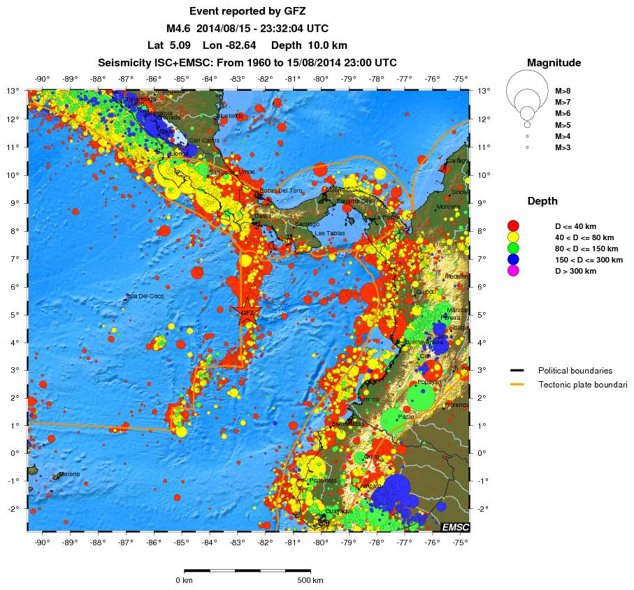 wide historical seismicity