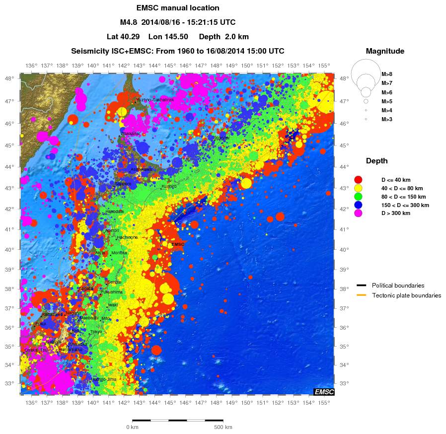 wide historical seismicity