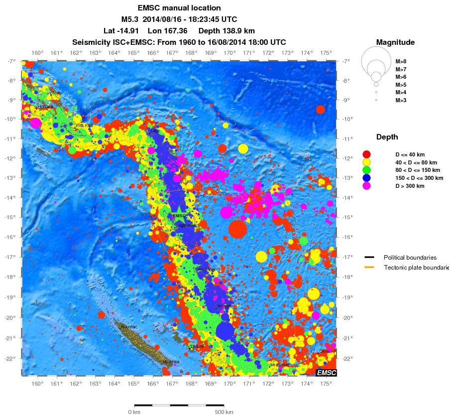 wide historical seismicity